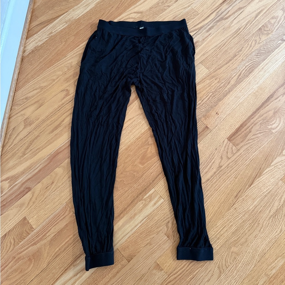 American apparel jogger pants black